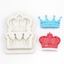 New 3D Crowns Princess Queens Silicone Mold Fondant Cake Cupcake Decorating Tools Clay Resin Candy Molds BKitchen Akeware Garden