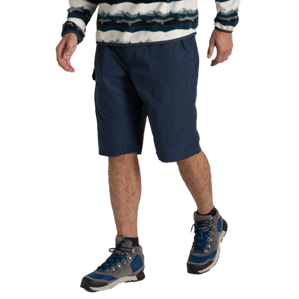 Craghoppers (32R, Steel ) Mens Kiwi Long Shorts Blue