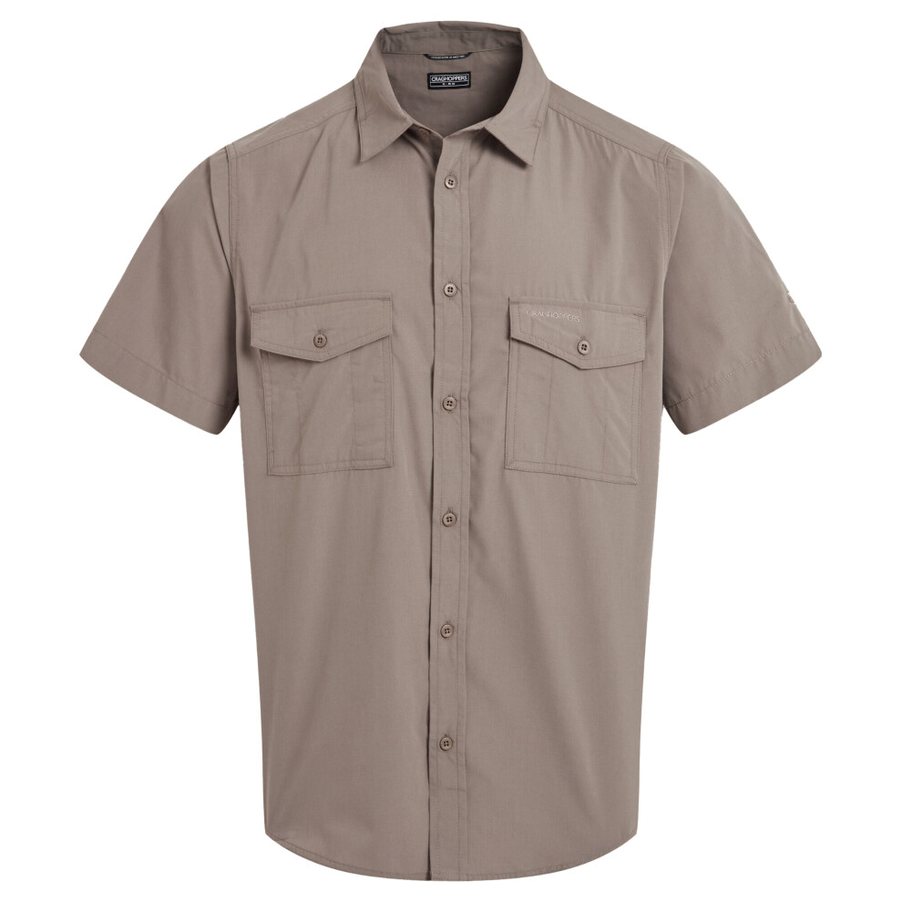 Craghoppers (3Xl, Pebble) Mens Kiwi Ii Short-Sleeved Shirt Multicoloured