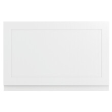 800mm Shaker Style End Bath Panel White