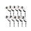 Playfulness Polyester Numbered Shape Golf Club Cover Soft-1 1