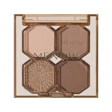 4g Four-Color Eyeshadow Palette with Waterproof Matte Formula for Long-Lasting 8-Hour Wear