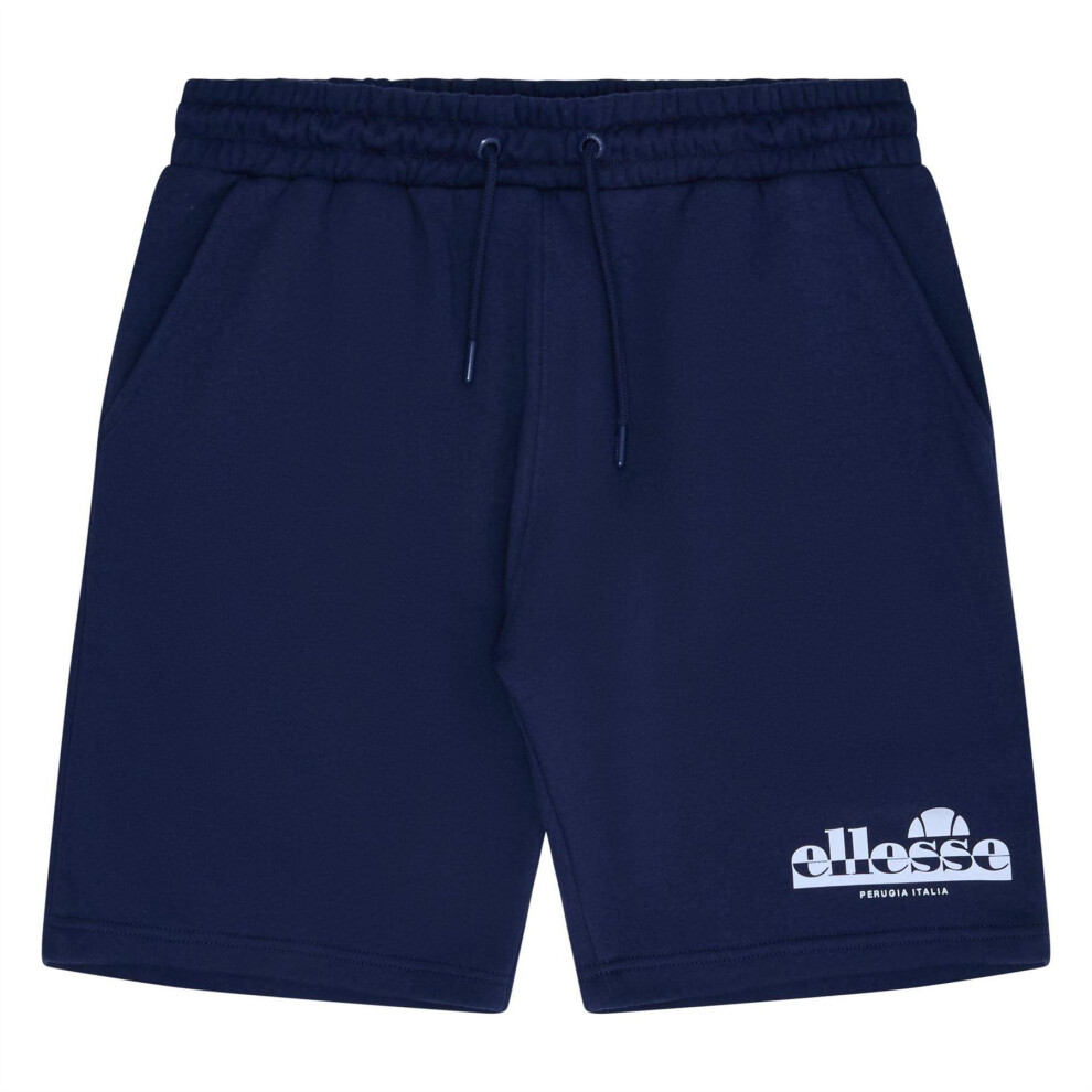 Ellesse (S, Navy) Mens Fleece Sweat Shorts Blue,Multicoloured