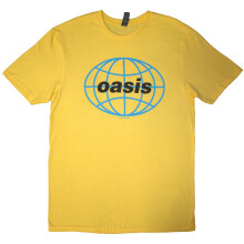 (XL, Yellow) Oasis Unisex Adult 1998 World Tour - South America Back Print T-Shirt