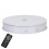 Remote-Controlled Rotating Light Display Still Life Table, Adjustable Speed And Dimming, Jewelry Base; Dimensions: 20Cm, White Base, White Light Dire 1