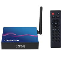 TX98 Pro 4K Ultra HD Android 14.0 Smart-Netzwerk-Set-Top-Box mit kompatibler Fernbedienung, 4 GB + 64 GB, Allwinner H616 Quad-Core (europäischer Stan