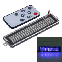 Fahrzeugmontiertes LED-Laufschriftdisplay mit kompatibler Fernbedienung (Farbe: Blaues Licht) : rotes Licht Überraschungsgeschenk
