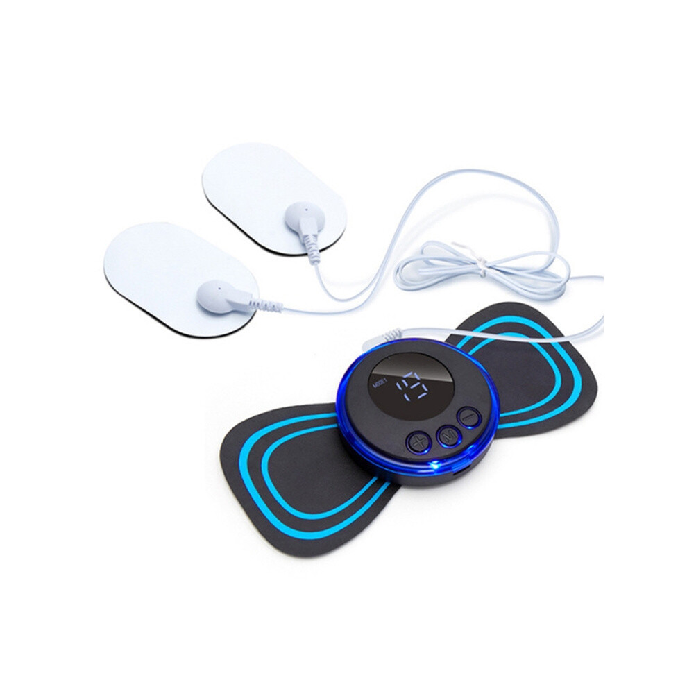 Sc-195B Mini Neck Massager Patch Ems Pulse Meridian Therapy Device, Specifications: Upgraded Plug Version, 1-To-2 :2-In-1 Upgrade Jack Surprise Gift