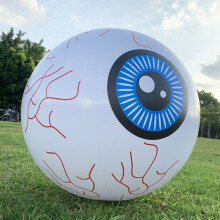 Halloween-decoraties, geschikt voor bars, spookhuizen en winkelcentra; verdikte opblaasbare oogbollen, 40 cm groot, geven geen licht. Cadeau