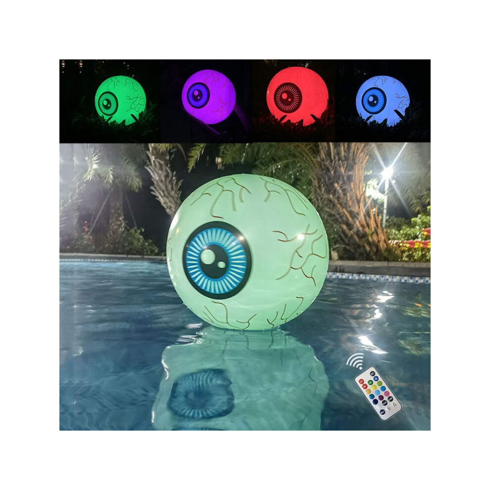 Halloween Decorations Compatible Bars, Haunted Houses, And Shopping Malls; Thickened Inflatable Eyeballs, 16-Inch Remote-Controlled Luminous Eyeballs 9072918020884
