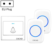 Timbre inalámbrico musical Kajas H10 (1 a 2) - No incluye pilas, Enchufe: Estándar europeo (Blanco): Enchufe europeo Regalo sorpresa