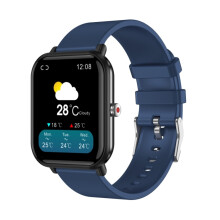 Q9 Pro smartwatch met 1,7-inch TFT HD-scherm, ondersteunt lichaamstemperatuurmeting en hartslagmeting (blauw): een blauw verrassingscadeau