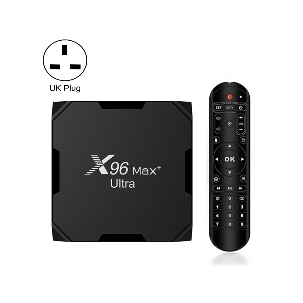 Amlogic S905x4 8K Hd Android 11.0 Smart Network Set-Top Box (Tv Box) With X96 Max+ Ultra 4Gb Ram + 64Gb Storage, Plug Specification: Uk Standard. Gif 9072918021324