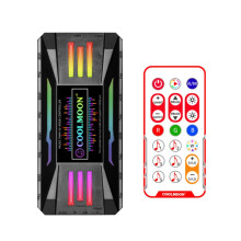 Coolmoon Cm-Mpac Pwm Temperature Control Hub Argb Computer Case Fan Music Controller, Modello: Four-In-One Controller (Nero) :4 in 1 (Nero) Sorpresa
