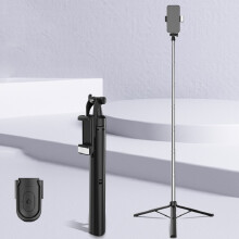 Cyke Folding Telescopic Mobile Phone Live Streaming Tripod, Specifications: A31E-1.6 Meters (With Light) :A31E-1.6m (With Light) Surprise Gift