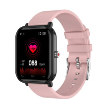 Q9 Pro Smartwatch met 1,7-inch TFT HD-scherm, ondersteunt lichaamstemperatuurmeting en hartslagmeting (roze): roze verrassingscadeau