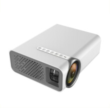 YG520 LCD-projector met 1800 lumen en hoge resolutie, inclusief ingebouwde luidsprekers; kan USB-flashdrives/externe harde schijven/SD-kaarten lezen,
