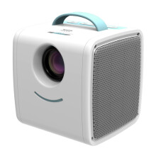 W-S1 Children'S Projector, 30 Lumens, Hd 1080P, Single-Panel Lcd Technology, Supports Av, Usb, Mini Sd Card, Hdmi (Color: Blue) :blue Surprise Gift