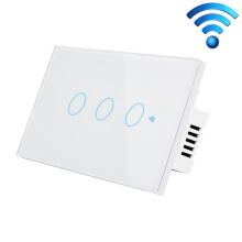 Interrupteur mural intelligent Wi-Fi compatible Alexa Echo/Google Home avec commande vocale (couleur : blanc) : cadeau surprise blanc