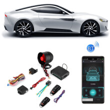 Dve sady jednosmerných autoalarmov ovládaných mobilnou aplikáciou. :Prekvapivý darček s alarmom proti krádeži.