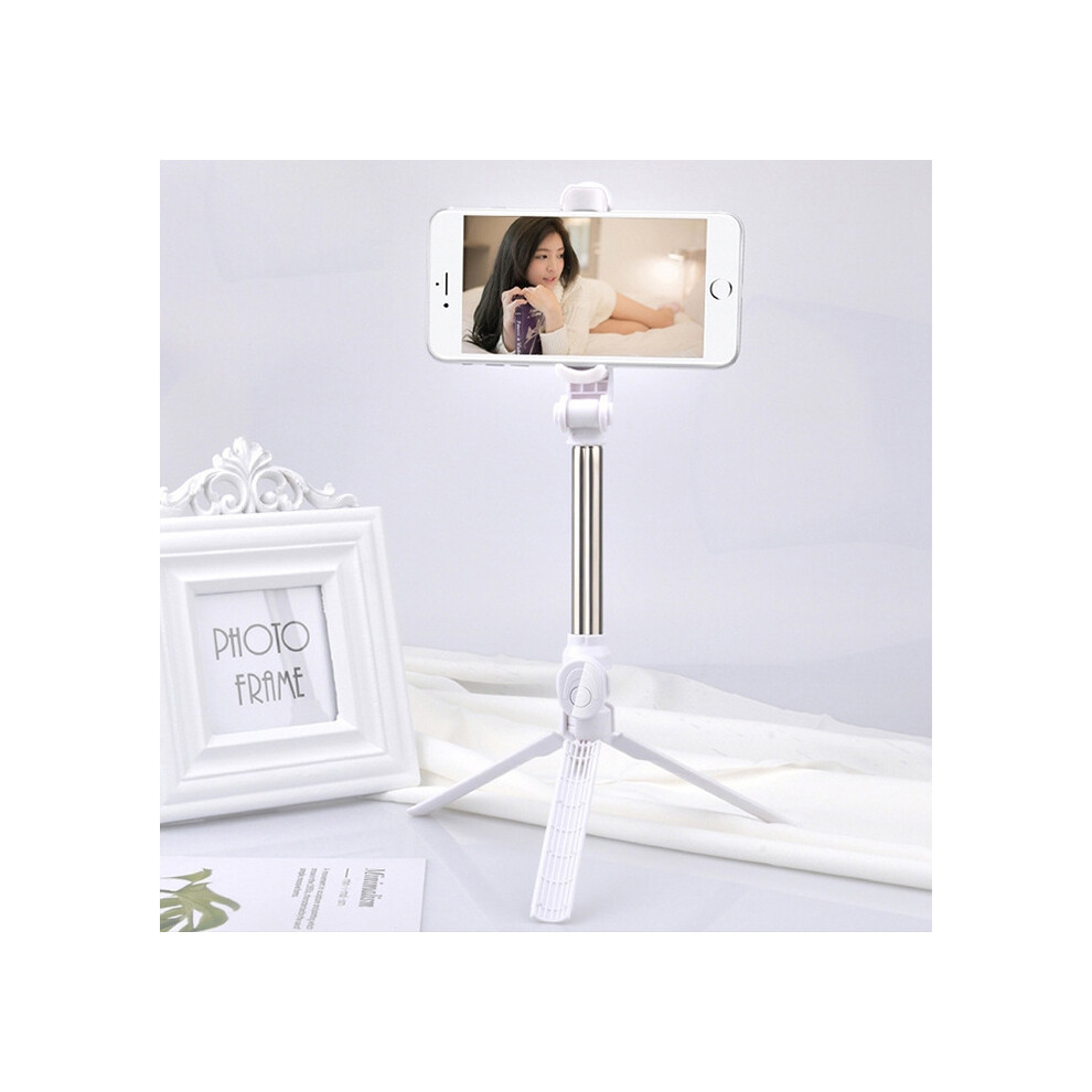 Xt10 Bluetooth Selfie Stick With Tripod - Multifunctional Video Streaming Stand (Color: ) : Surprise Gift White 9072918022949
