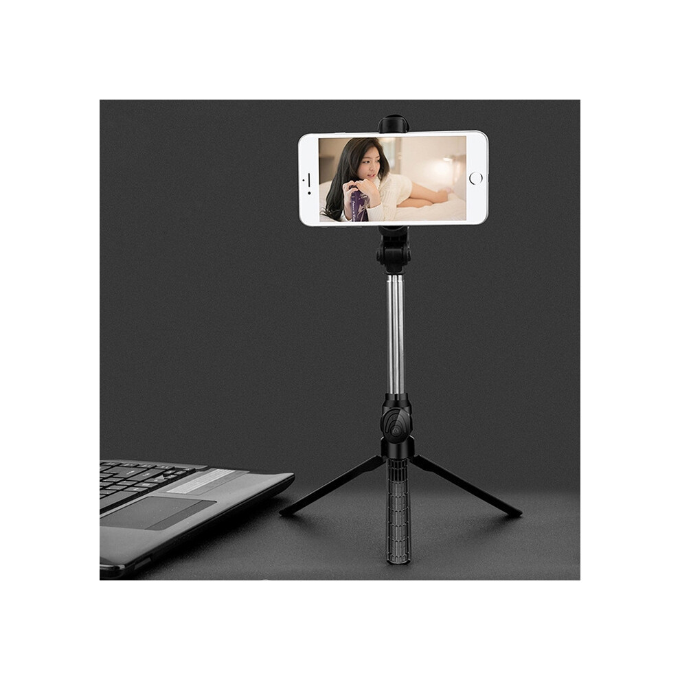 Xt10 Bluetooth Selfie Stick With Tripod - Multi-Functional Video Streaming Stand (Color: ) : Surprise Gift Black 9072918022925