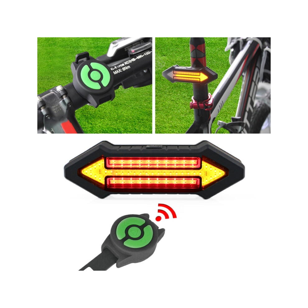 Light Smart Wireless Compatible Remote Control Usb Charging Turn Signal Compatible Bicycles :Turn Signal Warning Surprise Gift