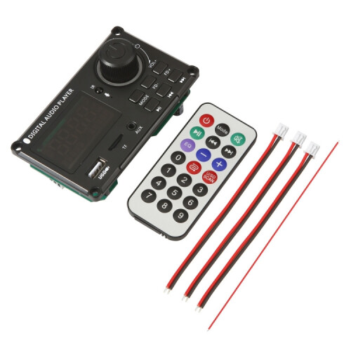 100W 12V Tpa3116 Color Screen Amplifier With Bluetooth Decoder Board And Recording/Call Functions (Mini Compatible Remote Control) :Small Compati Sur