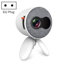 Yg220 Schermprojectie Kinderprojector, Mini LED Draagbare Thuisprojector met Ingebouwde Luidspreker, Stekkertype: Europese Standaard (Wit) Gif