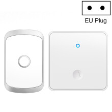 Timbre inalámbrico autoalimentado Kajas Fa50 con botón único, enchufe: estándar europeo (blanco): enchufe europeo. Regalo sorpresa.