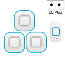 Sonnette musicale sans fil Kajas V028F (3 en 1) sans piles ; prise : norme européenne (blanche). Cadeau surprise avec prise UE.