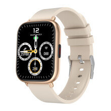 Q9 Pro GT2 smartwatch met 1,85-inch TFT HD-scherm, ondersteunt lichaamstemperatuurmeting en hartslagmeting (goud). :gouden verrassingscadeau