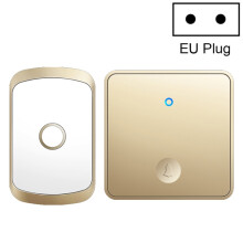 Sonnette sans fil Kajas Fa50 à bouton individuel, auto-alimentée, prise : norme européenne (dorée) : cadeau surprise