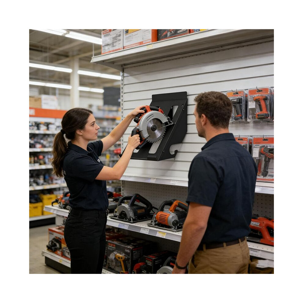 Vertical Storage Wall Mounted Circular Holder Heavy Duty Metal Rack For Garage Workshop Organization Storage Tool 6032382775218