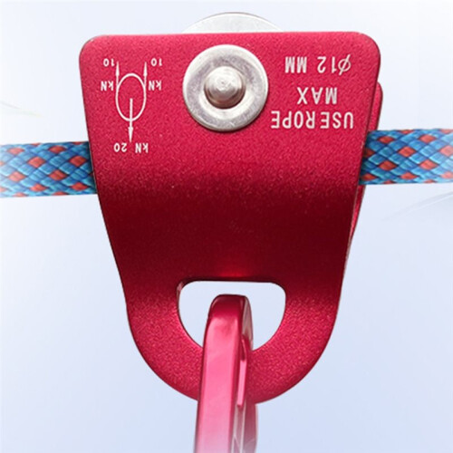 20kN Mobile Pulley for Rigging Arborist Climbing, Max Rope 1/2in 2