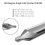 8 PCS Center Drill Bits Set, Countersink Tools for Lathe Metalworking 60 Degree Angle HSS Center Drill Bits 3