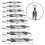 8 PCS Center Drill Bits Set, Countersink Tools for Lathe Metalworking 60 Degree Angle HSS Center Drill Bits 7
