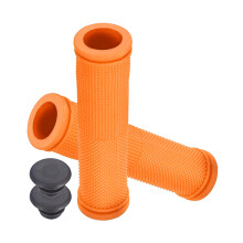 Poignée de guidon de vélo en caoutchouc souple,-Orange