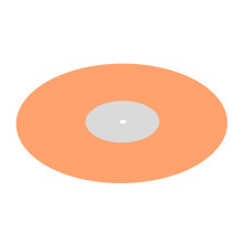 Tapis de platine acrylique réducteurs-Couleur orange