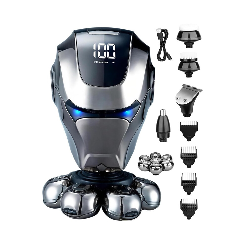 Stoyotu Bronze (Bronze) Head Shavers For Men 2025 Upgraded 7D Skull Shaver With Led Display, Waterproof Electric Head Shaver For Bald Men,