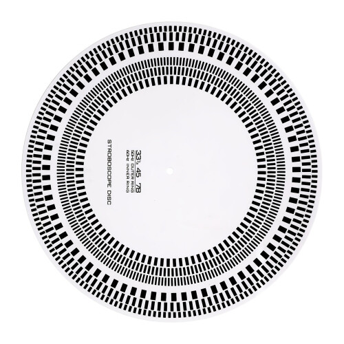 Disque stroboscopique de platines de 12 pouces, pour-Blanc