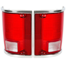 Tail Light Lamp Lens 1Pair Set Taillight 5968329 5968330 for Chevy C10 C20 C30 K10 1973-1991