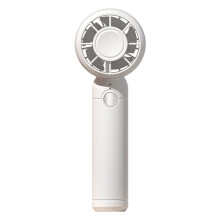 Electric Fan Refrigeration Handheld Fan USB Rechargeable Portable Cooling Fan Air Cooler White