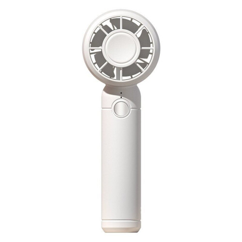 Ventilateur Électrique Portable avec Réfrigération, Rechargeable par USB, Blanc