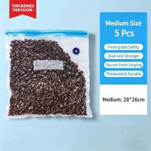 (Five Vacuum Bags)Sellador al vacío Smart Usb mantiene los alimentos frescos por más tiempo con sellado Onetouch automático