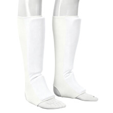 Protège-jambes total en 2 pièces pour-Blanc épaissi XL