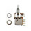 2Pcs Ohm Push Pull Potentionmeter Brass Metric Split Standard Shaft Volume Tone  Electric Guitar A250K 5