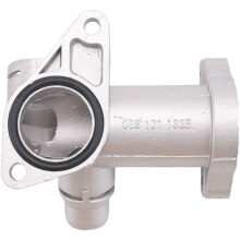 Aluminum Car Coolant Hose Outlet Connector Cooling Radiator Outlet Pipe 058121132 for   B5  A4 1.8T