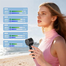 Portable Handheld Fan with Ice Cooling - 5 Gear High Speed Personal Turbo Fan Rechargeable,Fans for Travel