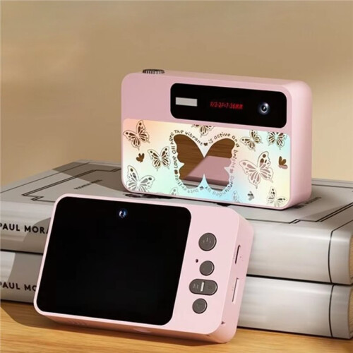 Mirror Retro CCD Digital Camera Mirror Butterfly Gradient Card Camera Student Entry Level Campus Essential 2
